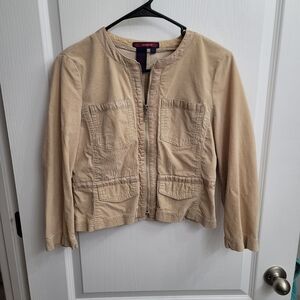 BCBGMaxAzria Beige Corduroy Jacket